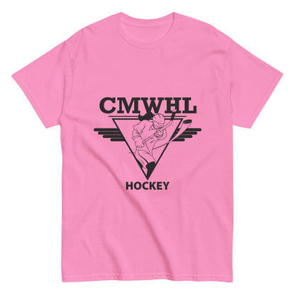 Classic Short Sleeve Tee with Black CMWHL Logo on Front