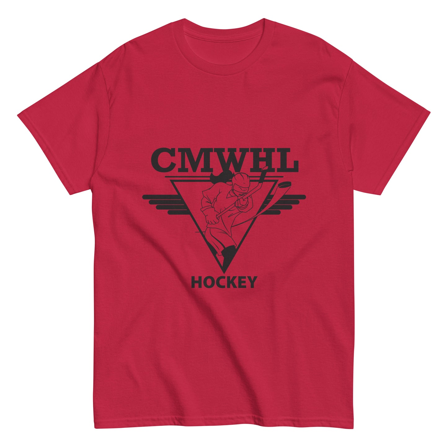 Classic Short Sleeve Tee with Black CMWHL Logo on Front