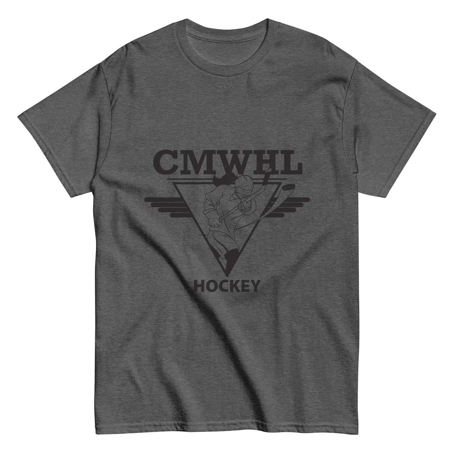 Classic Short Sleeve Tee with Black CMWHL Logo on Front