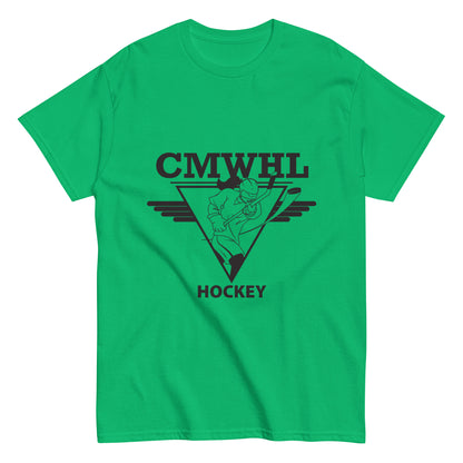 Classic Short Sleeve Tee with Black CMWHL Logo on Front