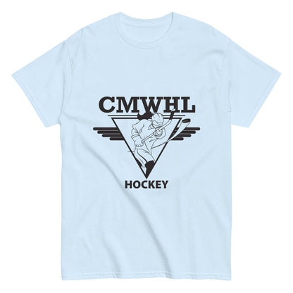 Classic Short Sleeve Tee with Black CMWHL Logo on Front