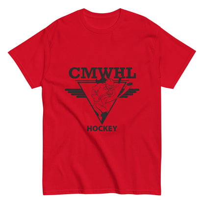 Classic Short Sleeve Tee with Black CMWHL Logo on Front