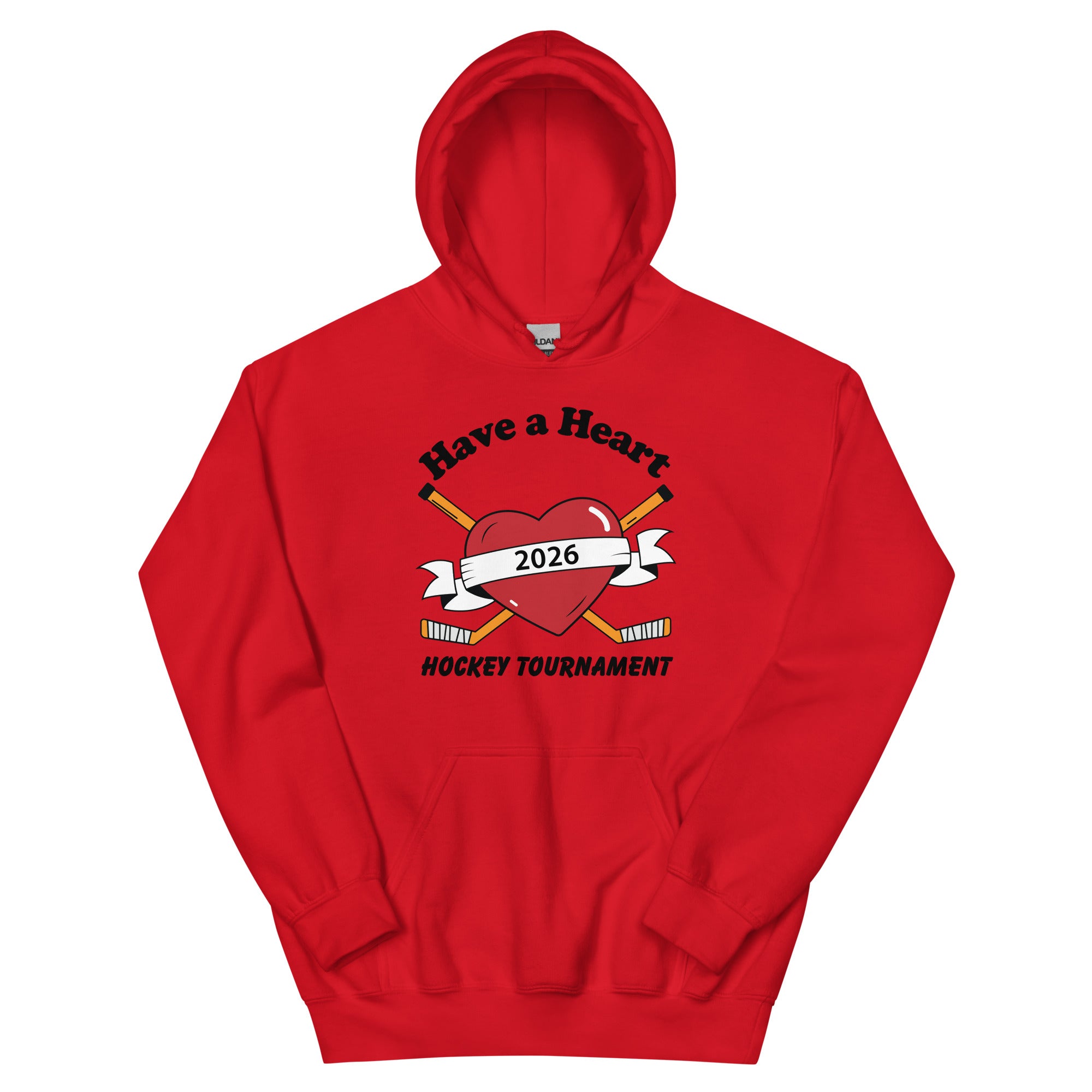 Unisex Pullover Hoodie with 2026 Have A Heart Tournament Logo on